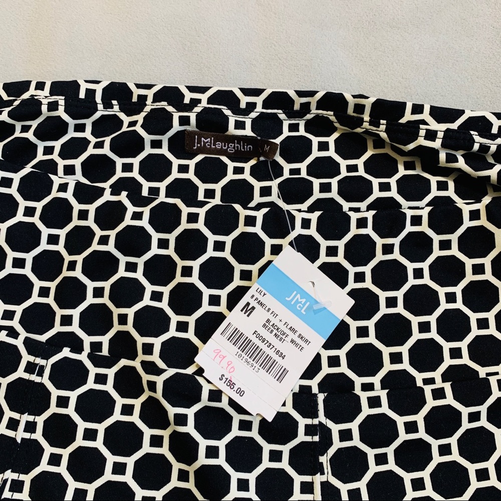 Never Worn New J. McLaughlin Skirt symmetrical Print - Picture 3 of 5